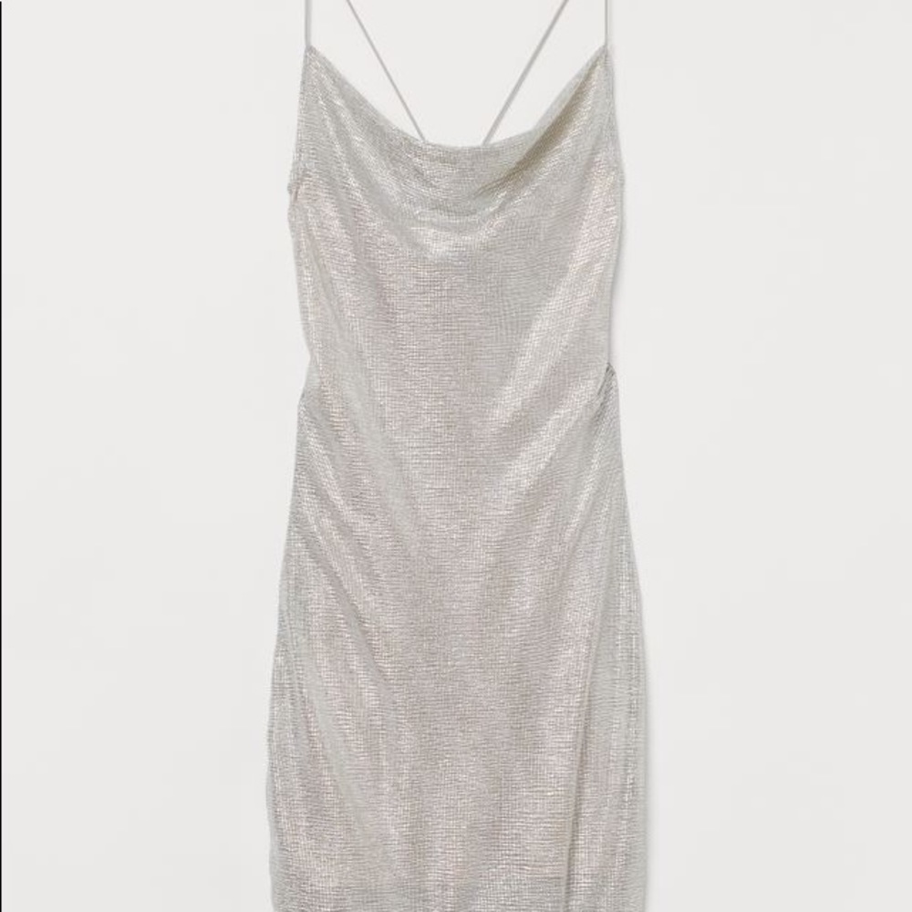 Shimmer silver dress